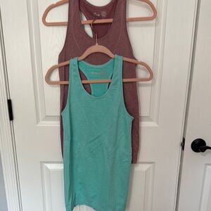 Zyia Active Women's Tank Tops - Teal and Maroon Size Small (2)